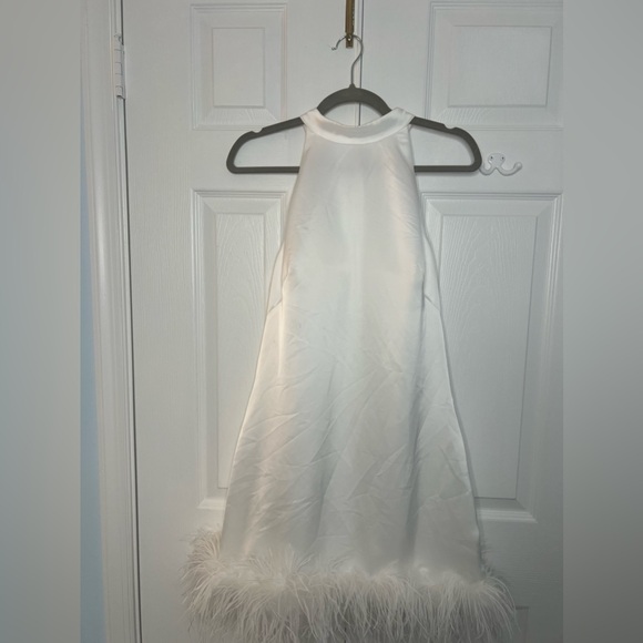 Untamed Petals Dalia Wedding Party Dress with Feathered Bottom - Picture 7 of 14